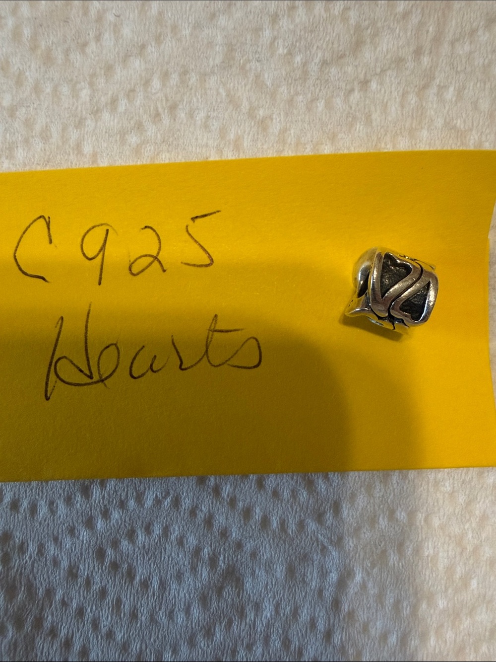 Camilla Sterling Heart Charm Bead - Silver